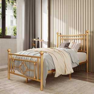 Brass platform sale bed frame